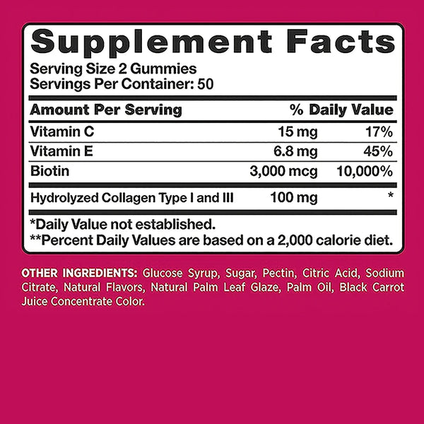 Radiant Glow Biotin Gummies
